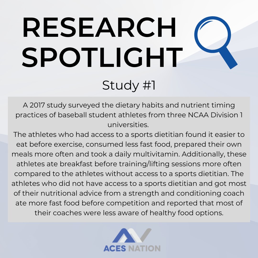 acesnationorg's tweet photo. Sports Dietitians are an essential part of the sports performance team 👇🏼
Read the full blog here: https://t.co/0dwwm7CnHZ https://t.co/S1pXkd4KEY