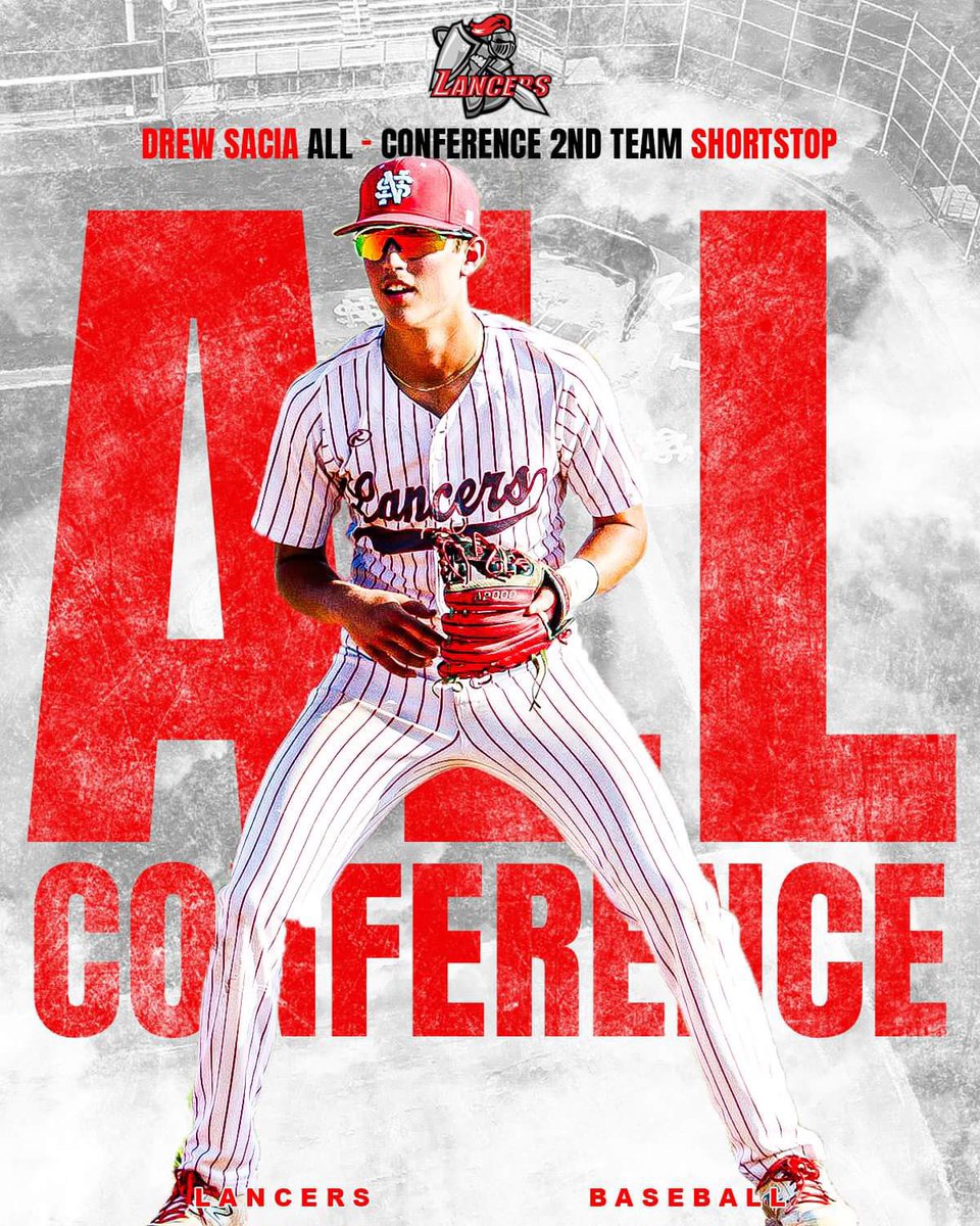 Congratulations to Lancer Senior Shortstop <a href="/drew_sacia/">Drew Sacia</a> on earning 2023 2nd Team All-Conference!!