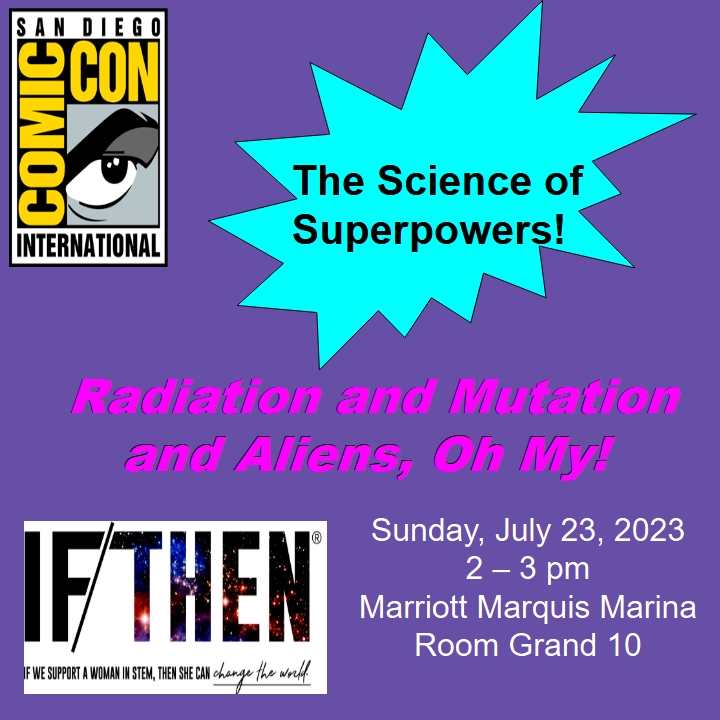 🤖 'The Science of Superpowers” panel will be moderated by the amazing @melissatruth and feature a diversity of biologists and engineers, including @esterjkwon, @DrSchrankel, @MsSTEMPossible, @LataisiaJones, Michelle Nolasco, and me! #ThisIsWhatAScientistLooksLike #SciComm