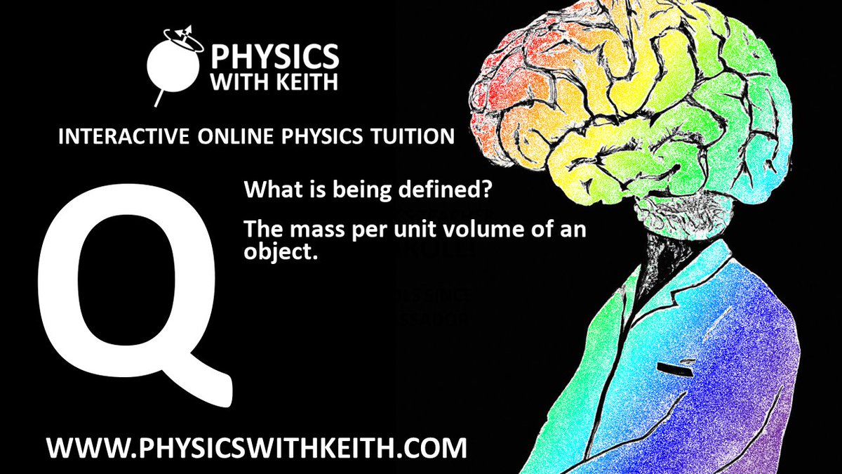 PhysicsKeithAds's tweet image. Today&apos;s #DailyQuestion, what is being defined: &apos;The mass per unit volume of an object.&apos;