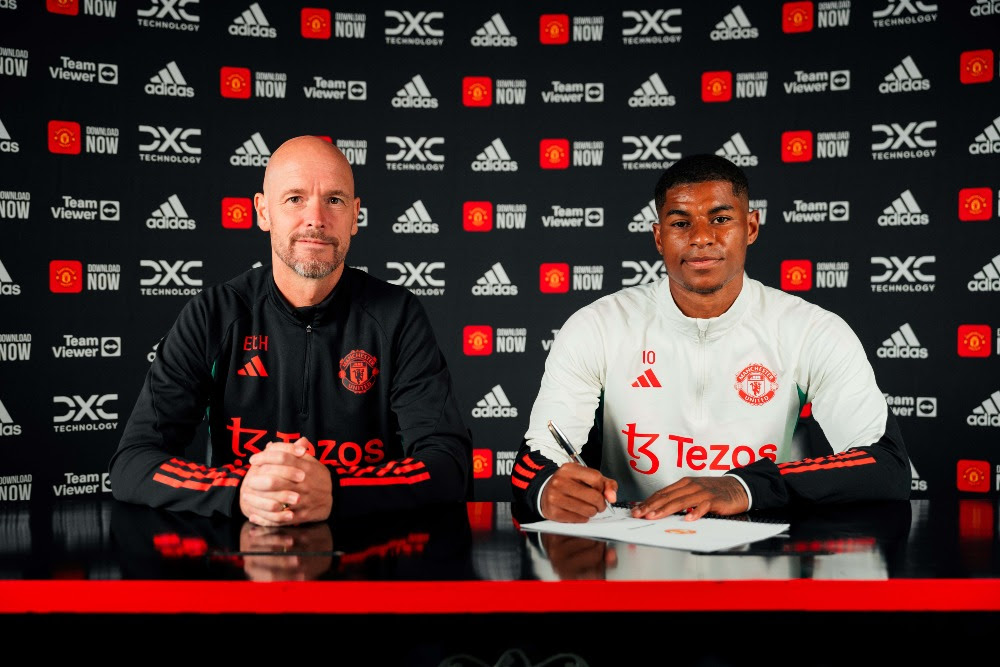 utdreport's tweet photo. Official: Marcus Rashford has signed a new contract that will extend his stay with #mufc until 30 June 2028 https://t.co/ZhVth04ncY
