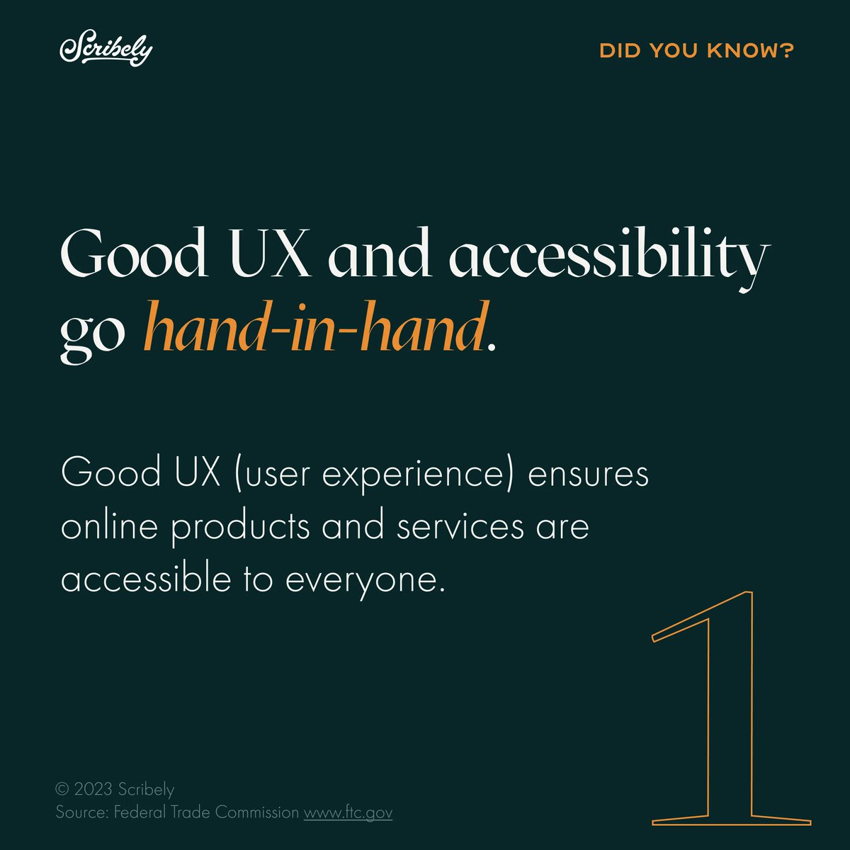 HelloScribely's tweet image. How do you build trust with your customers and avoid deceptive, inaccessible #UX patterns? Start by ensuring your content is honest, accessible, and able to be effectively communicated to all users. Prioritize #AccessibleContent like image alt text.