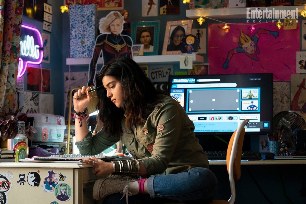 screentime's tweet photo. New images from 'The Marvels' https://t.co/KfcVE2rz9X