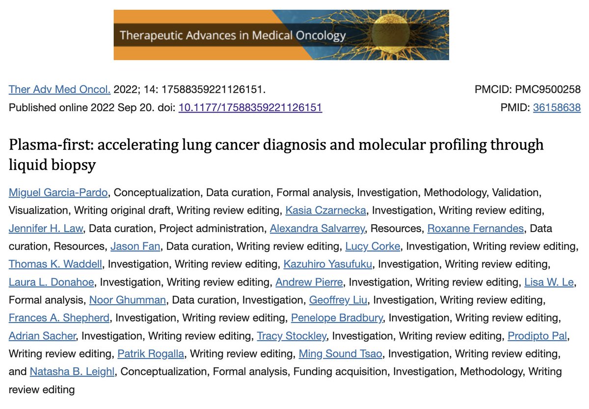 Imagia Canexia Health (@imagiacanexia) on Twitter photo Our collaborative study with Dr. Natasha Leighl of <a href="/UHN/">University Health Network</a> shows pilot data on using #liquidbiopsy testing earlier in a #lungcancer patient’s journey, which shortened the time from referral to treatment by 50%.
👉 Full paper: ow.ly/T8em50Pelkt Our collaborative study with Dr. Natasha Leighl of <a href="/UHN/">University Health Network</a> shows pilot data on using #liquidbiopsy testing earlier in a #lungcancer patient’s journey, which shortened the time from referral to treatment by 50%.
👉 Full paper: ow.ly/T8em50Pelkt