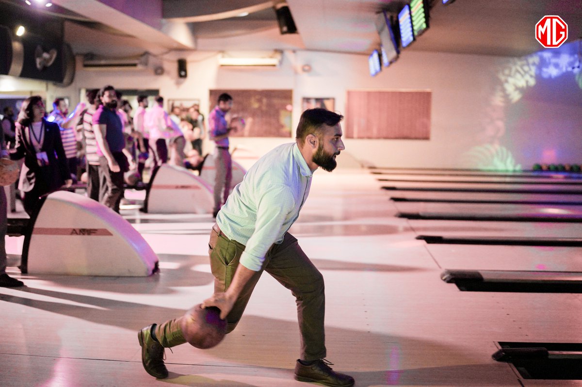 MGPakistan's tweet image. Gearing up the MG Champions with detailed product training and ending the day with a fierce bowling competition!

#MGPakistan #iloveMG #MGChampions