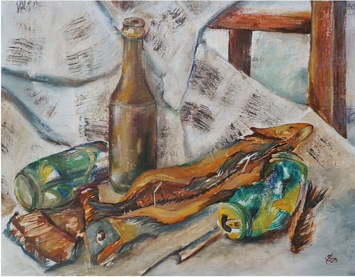 dorastorkart's tweet photo. The Russian Tapas - https://t.co/zKtbyA2pr0 
Pure #encaustic #wax #painting on gesso-primed paper on fibreboard, made in 2011 year.
#StillLife #beer #dired #fish #BuyIntoArt #AYearForArt #homedecoration #walldecor #wallart #painting #ArtMatters https://t.co/Kz3QG2mAbE