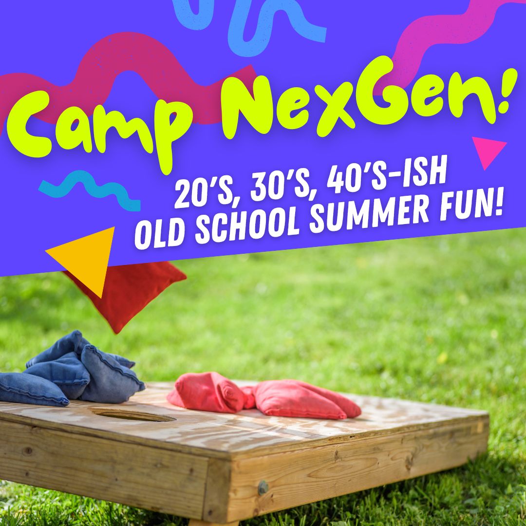 bostonsynagogue's tweet photo. Camp NexGen: Lawn Games is TOMORROW!! Wednesday, August 16th at 6:30 PM 
Get tickets at: https://t.co/VbFSbM9ITv #craftnight #drinks #bbq #outdoors #cornhole #jenga #connect4 https://t.co/PQczciM9Ci