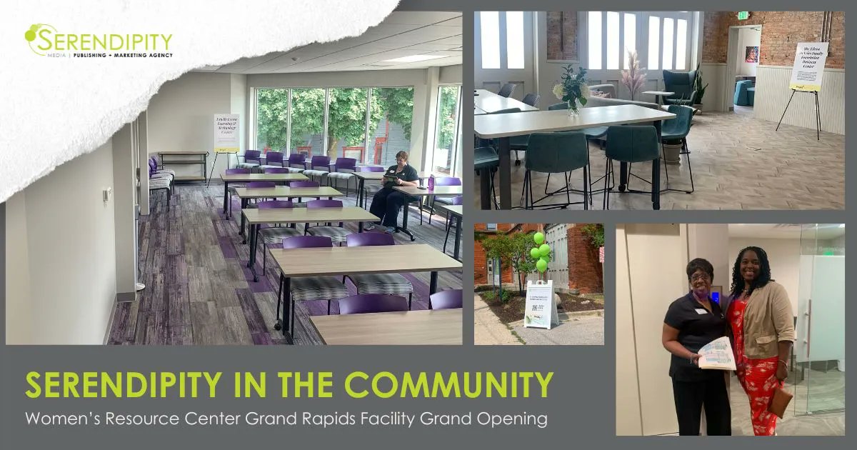 serendipity_gr's tweet photo. In addition to reaching its 50th anniversary milestone this year, the Women's Resource Center opened its new Grand Rapids location last month! As a woman-owned company operated predominately by women, we're so glad we were able to come out and support their work! https://t.co/DQrZ2p4riH