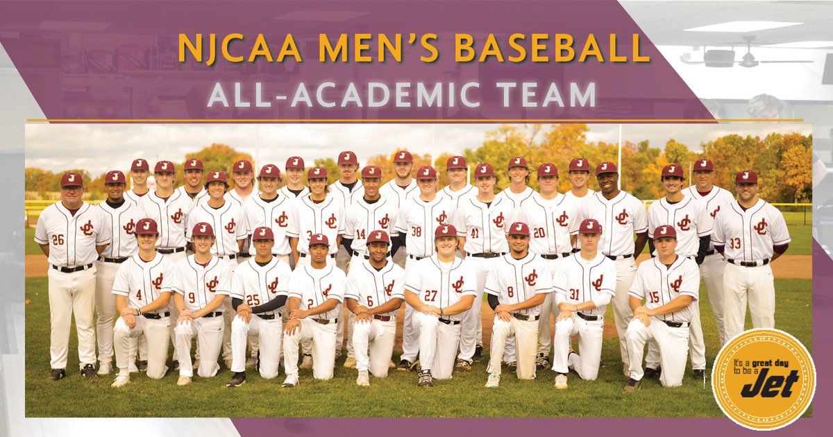 JacksonCollege's tweet photo. Congratulations to the 2022-'23 men's baseball team, recognized as an NJCAA All-Academic Team with a team GPA of 3.13! 
Great job! https://t.co/HLuK9CtUIH