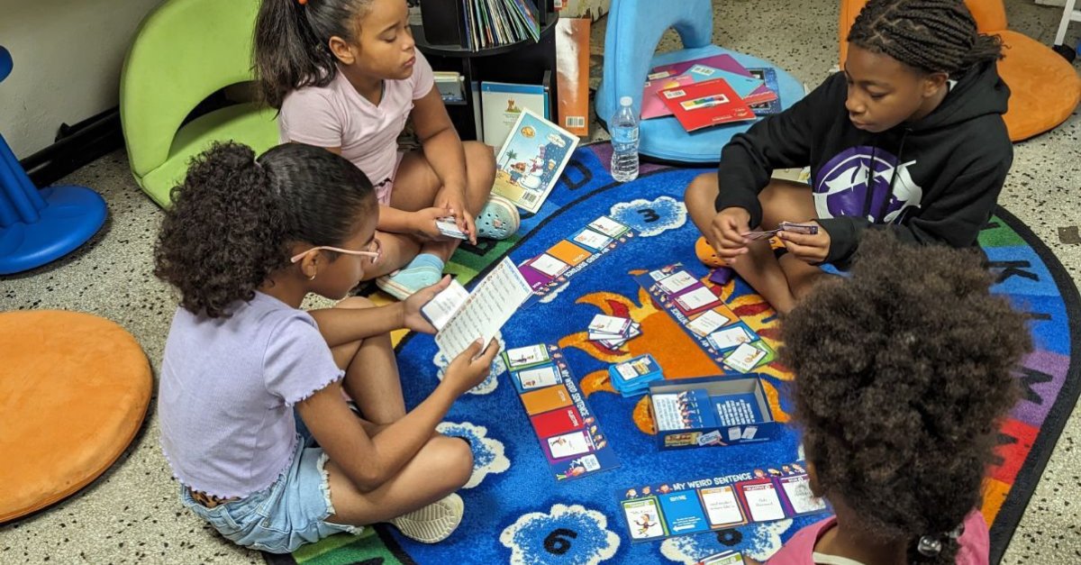 Literacy Specialist, Justine Noth, has been inspiring youth at Ridgecrest through literacy games and activities connected to the books they have read. Just think how much more prepared our kids will be for the academic year!