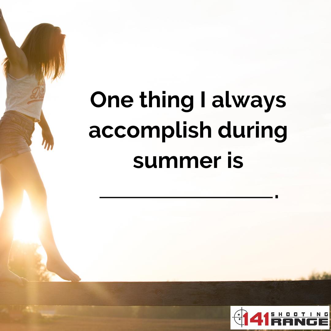 Whether it's going on exciting adventures, enjoying quality time with loved ones, exploring new places, or simply embracing the joy of relaxation, ensure that every summer is filled with great moments. Share your summer accomplishments #SummerMemories #UnforgettableAdventures ...