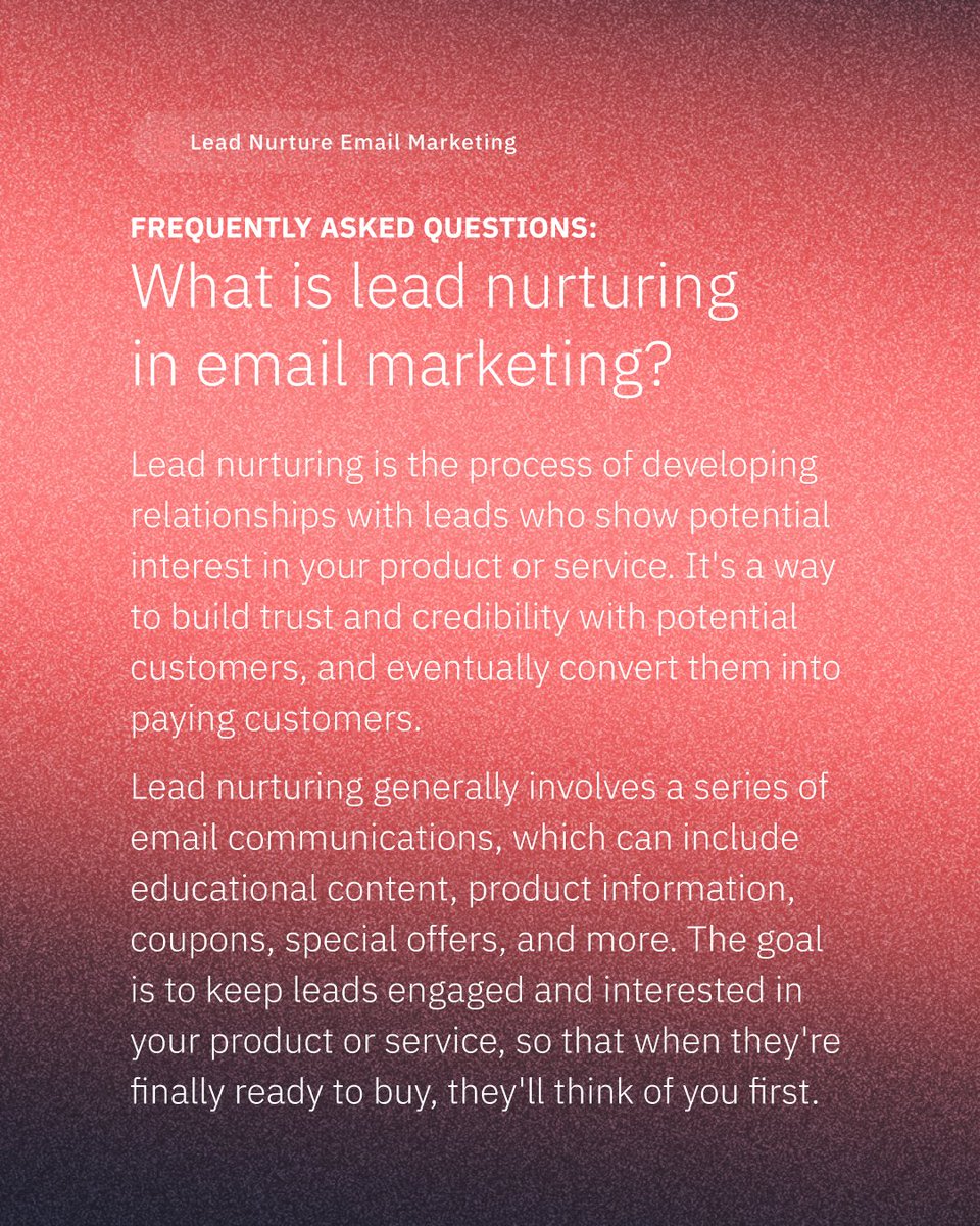 RedSharkDigital's tweet photo. 💡 If you could easily take your business to new heights, WOULDN’T YOU?  

Remember that email you check now and then? It’s now your best friend.  

🗝️ Unlock the power of lead nurture email marketing—the ultimate tool to connect, engage, and convert your audience into loyal customers!   

🌍 With billions of people using email every day, you have a massive pool of potential customers waiting to hear from you! Email marketing helps capture their attention and build your brand identity.  

💭 With an effective strategy and eye-catching email designs, you can tailor messages that resonate with your audience and guides them toward a desired action.   

🛍️ By nurturing your leads and sending targeted offers, you can guide your subscribers through the buyer's journey—boosting conversions, open and click-through rates, and revenue.  

🤝 Regularly connecting with your audience through email keeps your brand in their minds and establishes trust. Strong relationships lead to repeat customers and enthusiastic brand advocates.  

Reach out to RSD today to find out how our cost-effective email marketing strategies can increase your sales and improve your customer lifetime value! 🎉 

💌 To learn more about lead nurture email marketing, visit: https://t.co/ThoCfjoYZu 

#redsharkdigital #digitalmarketing #digitalmarketingagency #webflowdevelopment #websitedesign #webflow #marketing #EmailMarketing #LeadNurturing #EmailDesign #BestPractices #EmailSuccess #BizDev #EmailMarketingStrategy #LeadGeneration #EmailMarketingTips #CustomerExperience