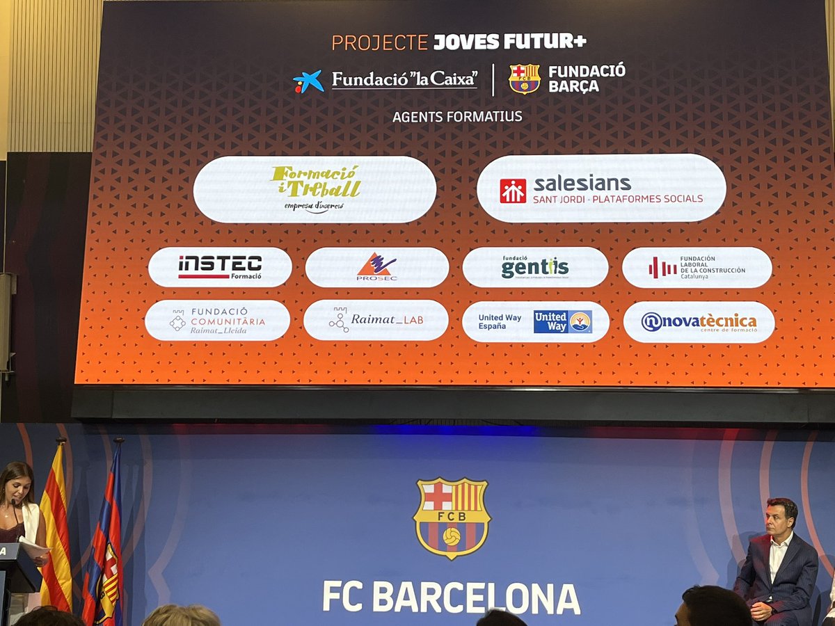 albert_gar's tweet photo. @FundacioFCB lidera el projecte Joves Futur+ i @FundGentis com a entitat Formadora del curs de Socorrisme i un ampli ventall d’entitats derivadores, formadores i empreses participem per la integració de joves! Enhorabona als joves per tanta constància! https://t.co/6u2ppLglrt