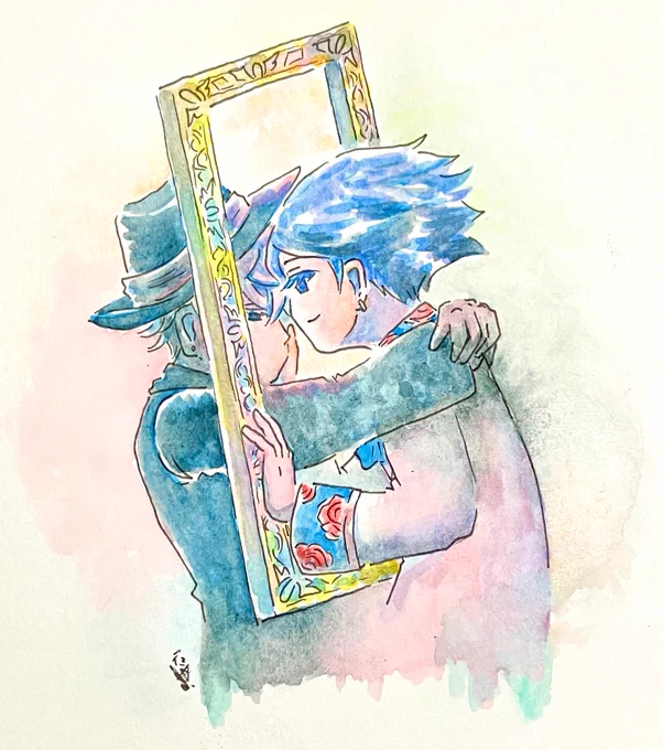 『全て、必要な色』#透明水彩 #アナログ絵 
