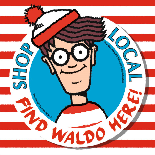 Annual neighborhood Waldo search has started! Have you found him yet at any participating shops at 56th & Illinois street? Collect slips and turn into Kids Ink by July 29th to register for a prize!!