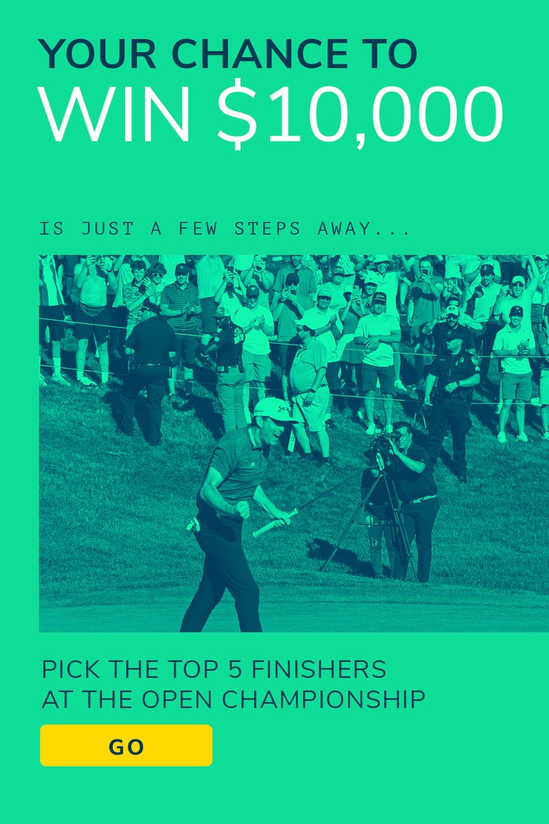 sameaton12's tweet photo. 💰 Win £10,000 or $10,000 on #TheOpen

⛳ Predict the Top 5 to win

😍 It's completely free to enter

🤝 @oddschecker x @GolfMonthly 

🙏 Would appreciate any RT's

👉 Enter here: https://t.co/SkuNrwq1xY https://t.co/Oh8WBGbK7R