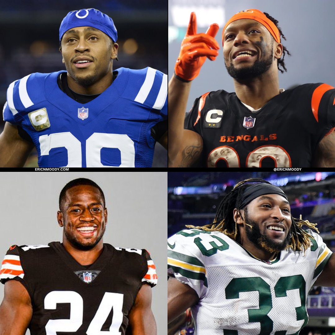 EricNMoody's tweet photo. Which RB duo would you rather have on your fantasy football team in 2023? 

❤️ for Jonathan Taylor and Joe Mixon 
 
🔁 for Nick Chubb and Aaron Jones https://t.co/RvrxdcemmN