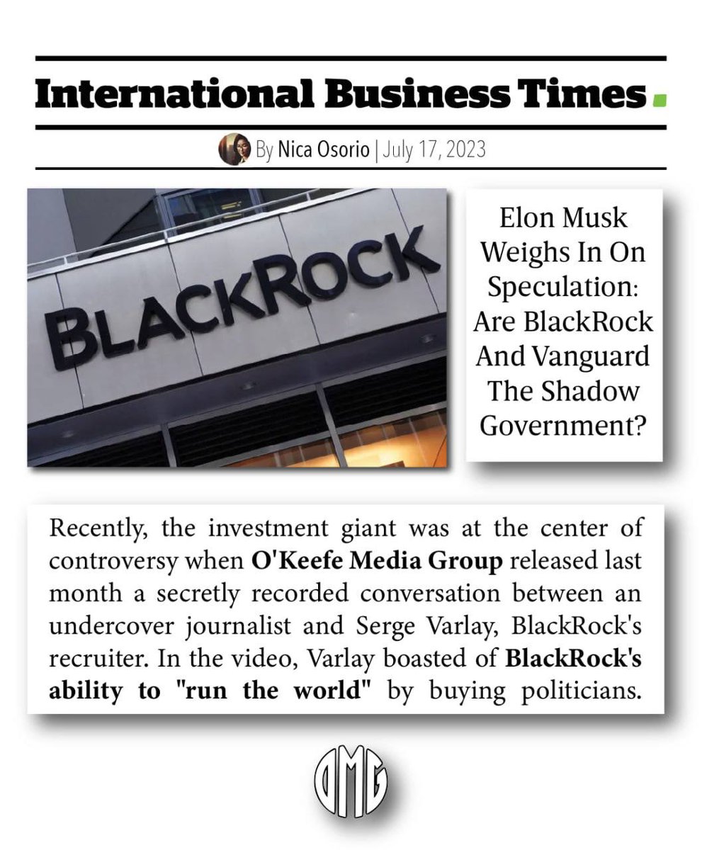 Remember when Serge Varlay of BlackRock said they don't like being in the news? 

#BlackRockExposed

@OKeefeMediaGroup