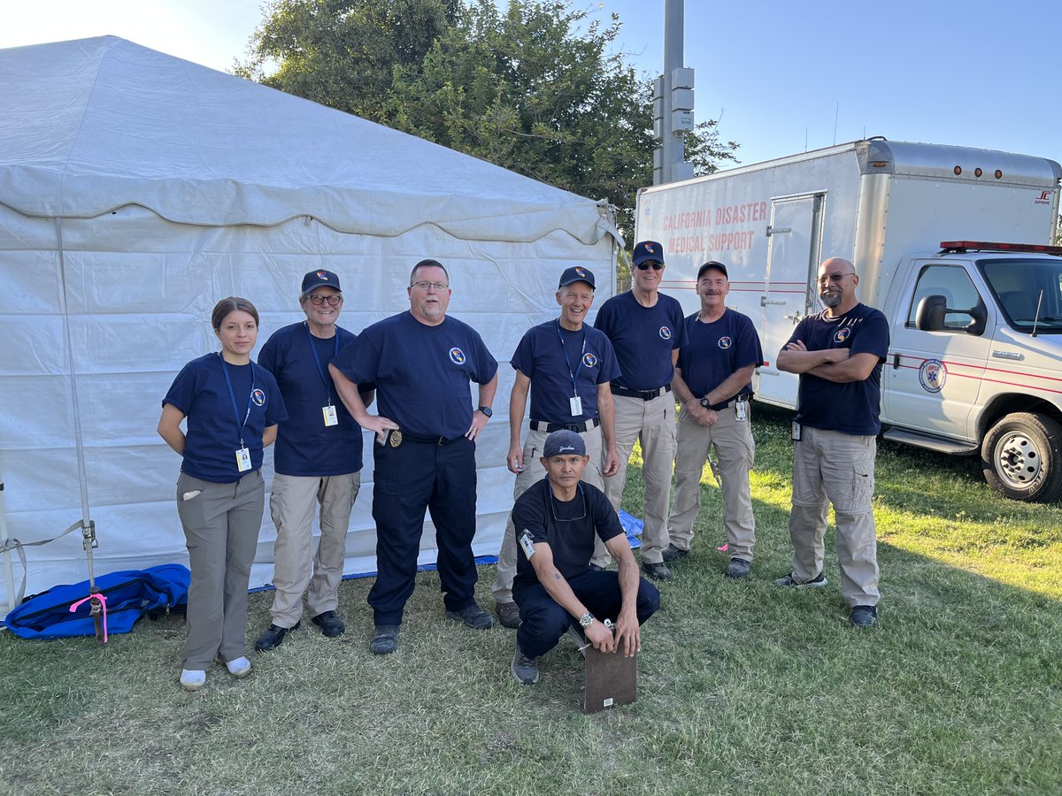 CA_EMSA's tweet photo. 🔥 #RabbitFire Update 🔥 The largest wildfire in Riverside County, #Beaumont, remains active, smoldering amidst scorching summer temperatures and dry brush. In the midst of the battle, a CALMAT team has arrived on the scene to offer support. #wildfire #CaliforniaHeatwave https://t.co/29UIEOLTBr
