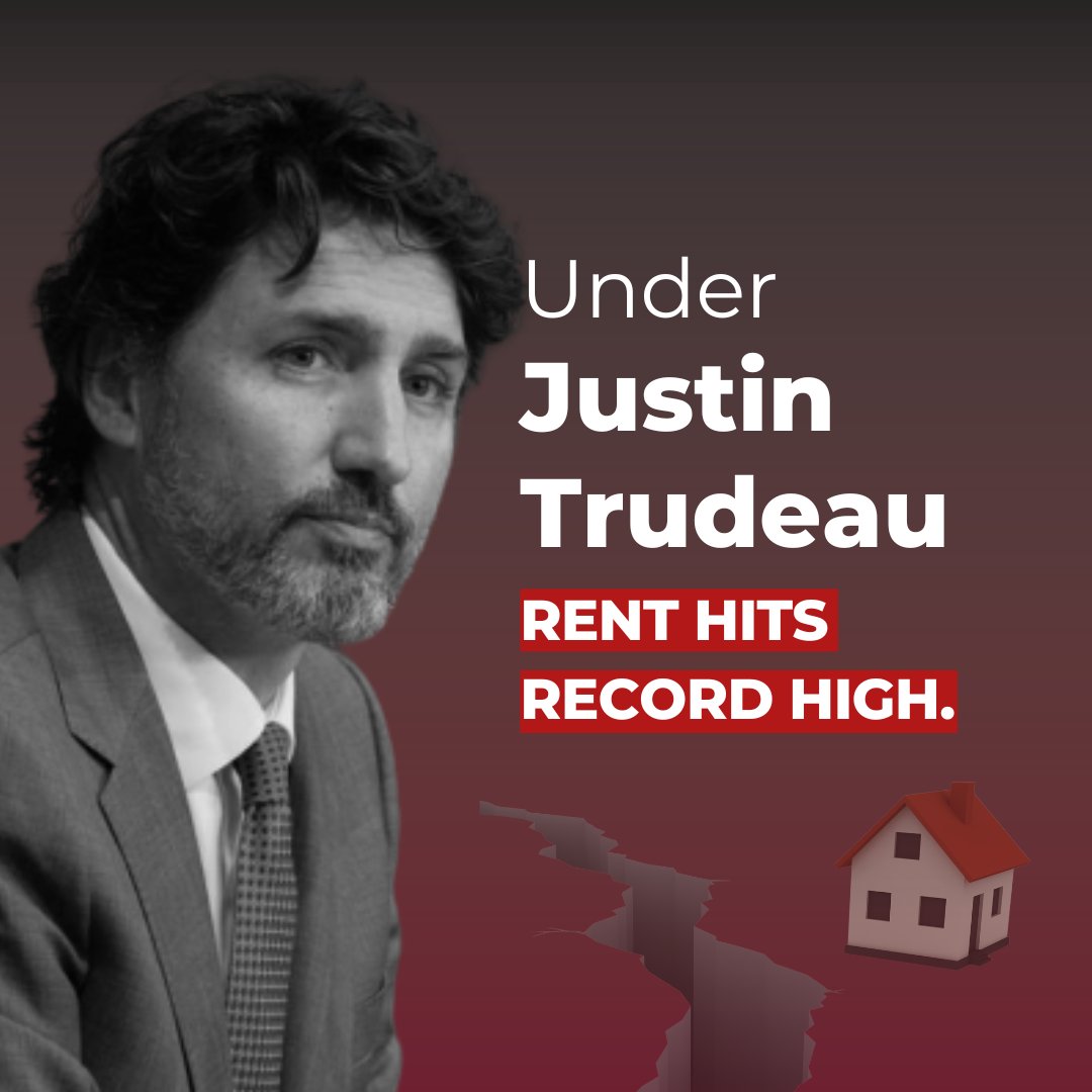 NDP's tweet image. #BREAKING 

Under Justin Trudeau, rent has hit a record high — up 60%. 

Meanwhile, corporate landlords continue to make record profits.  

It's clear — the Liberals are out of touch when it comes to this housing crisis.