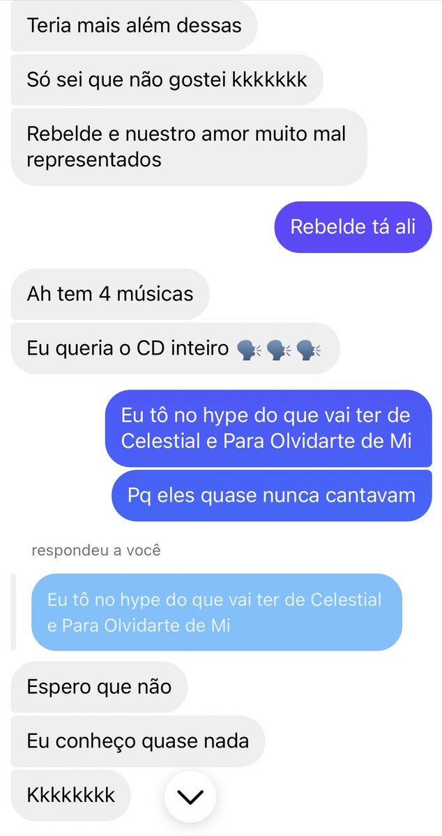 luisaarantes2's tweet photo. Eu tô rindo muito de um amg meu com todo respeito KKK saiu uma “suposta” lista das músicas do show do RBD e ele indignado que tinha pouca coisa do Álbum Rebelde e Nuestro Amor, que ele vai ficar puto se não tiver muitas músicas antigas pq é só oq ele conhece https://t.co/x8Q1oSCAnj