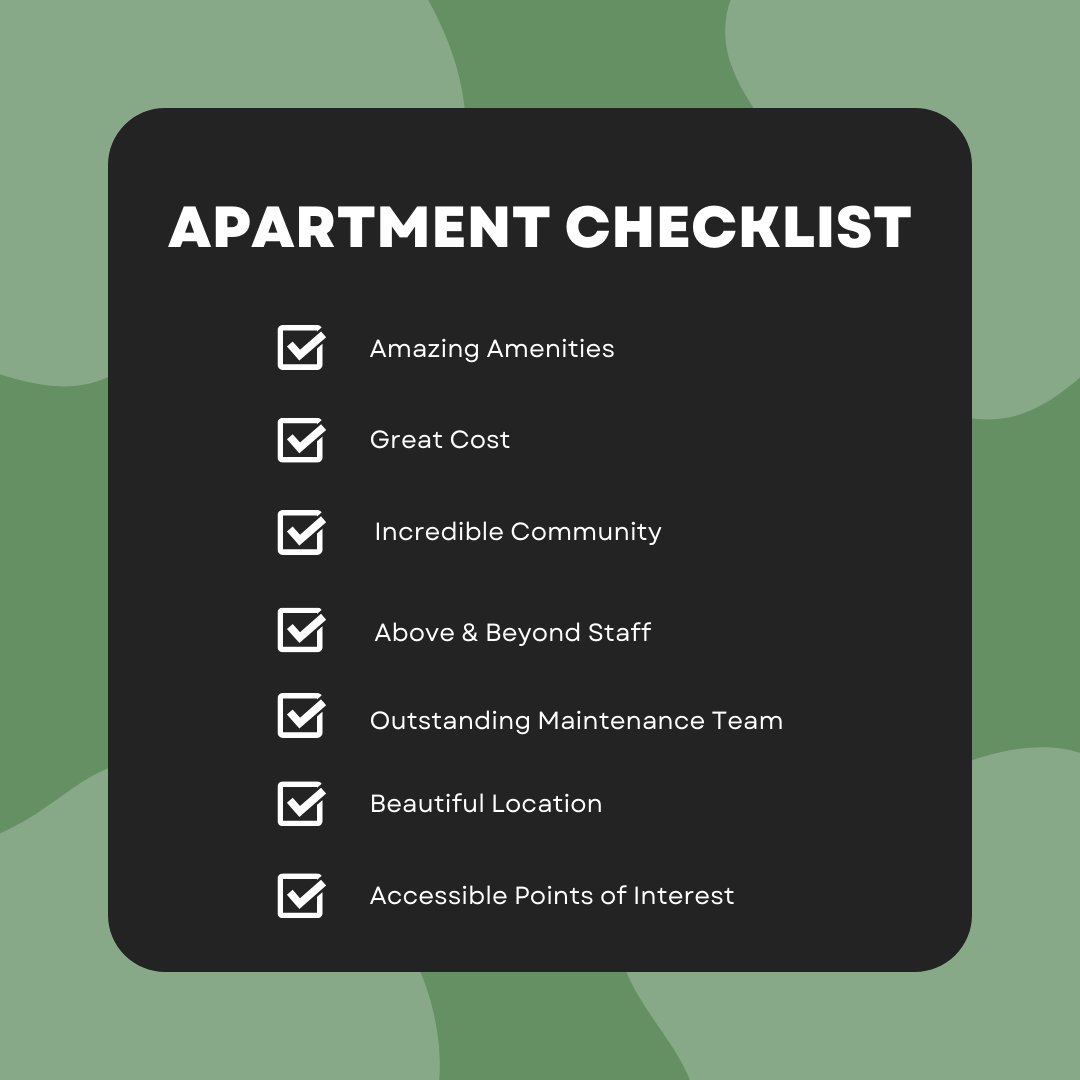 From amenities to location, our apartments check all the boxes of a great home! 🏠✅