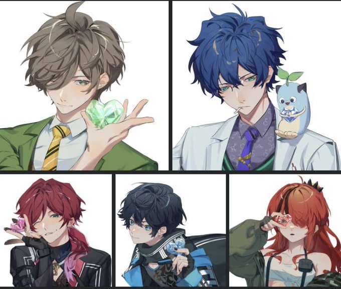 今年時間ないから
これで許して;;
2周年おめでとう!

 #エデン組2ndANV 