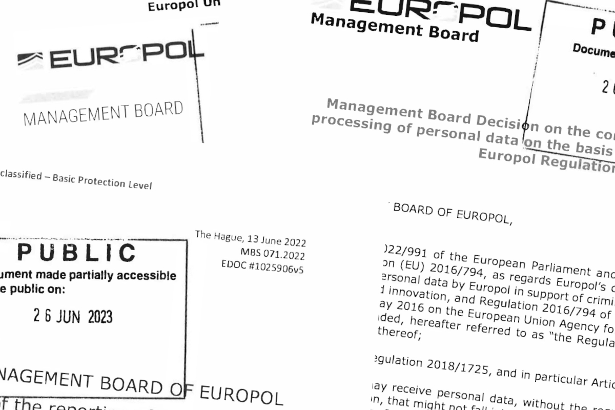 Europol management board decisions are only made public following an access request

Despite <a href="/Europol/">Europol</a> commitment to transparency measures in response to an <a href="/EUombudsman/">European Ombudsman</a> decision and transparency obligation in the new regulation

Find them here: 

statewatch.org/news/2023/july…