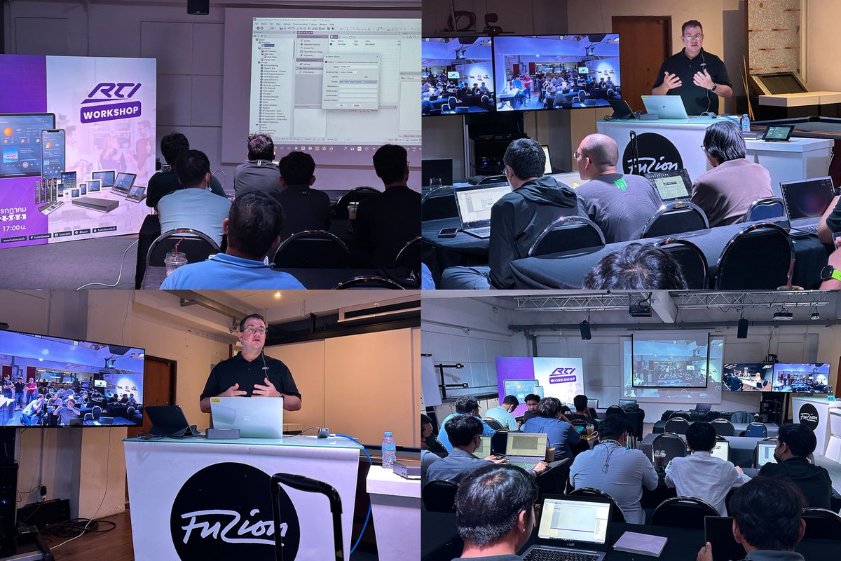 RTI (@rticontrol) on Twitter photo Integrators filled the room at <a href="/FuzionFarEast/">FuzionFarEast</a> in Thailand learning the latest from RTI. RTI's Gregory Revell & Luke Augustakis delivered an exceptional overview & in-depth hands-on tutorial in Integration Designer 11, focusing on commercial jobs.
#itsundercontrol #smartbusiness Integrators filled the room at <a href="/FuzionFarEast/">FuzionFarEast</a> in Thailand learning the latest from RTI. RTI's Gregory Revell & Luke Augustakis delivered an exceptional overview & in-depth hands-on tutorial in Integration Designer 11, focusing on commercial jobs.
#itsundercontrol #smartbusiness