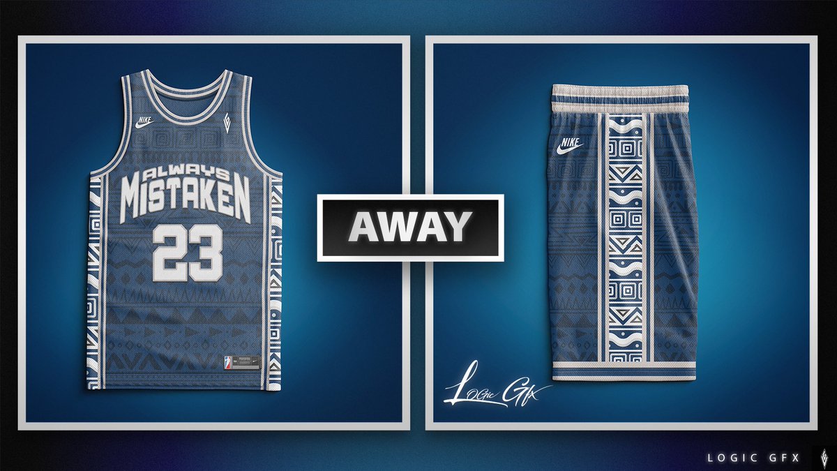 AlwaysMistaken_'s tweet photo. ALWAYS MISTAKEN is making a return in 2K24. Let’s get it!!!! Shout out to @L0GIC_GFX for the logo and jerseys. https://t.co/F5l2eH8kCe