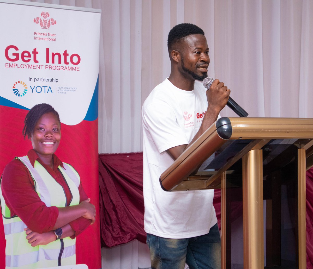 YotaRising's tweet photo. As is the tradition of all our Get Into Celebration Days, our participants were given the podium to express their sentiments and share their unique experiences during the Employability Programme. 🤩

#GetIntoEmployment
@PrincesTrustInt https://t.co/GXX7l9sFZB