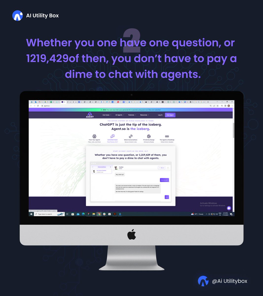AIUtilityBox's tweet photo. 𝐀𝐠𝐞𝐧𝐭.𝐬𝐨: Your ultimate AI platform for seamless AI training, expert interactions, and limitless possibilities.
For explore additional tools at https://t.co/VR73ktoFKx 

#aiutilitybox #learningrevolution #artificialintelligence #ai #tech #technologies #aitools #designer https://t.co/IAbHvw77Ze