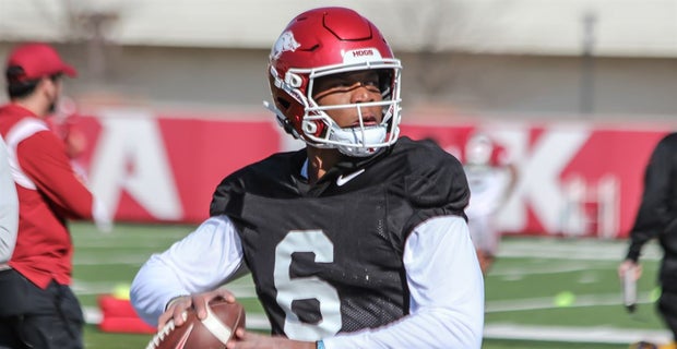 SEC football Media Days 2023: Ranking the league's transfer QBs by impact, what we're hearing. Arkansas' Jacolby Criswell mentioned here #wps #arkansas #razorbacks (FREE): https://t.co/1ryB5TFKrU https://t.co/MZK9B4g5zA