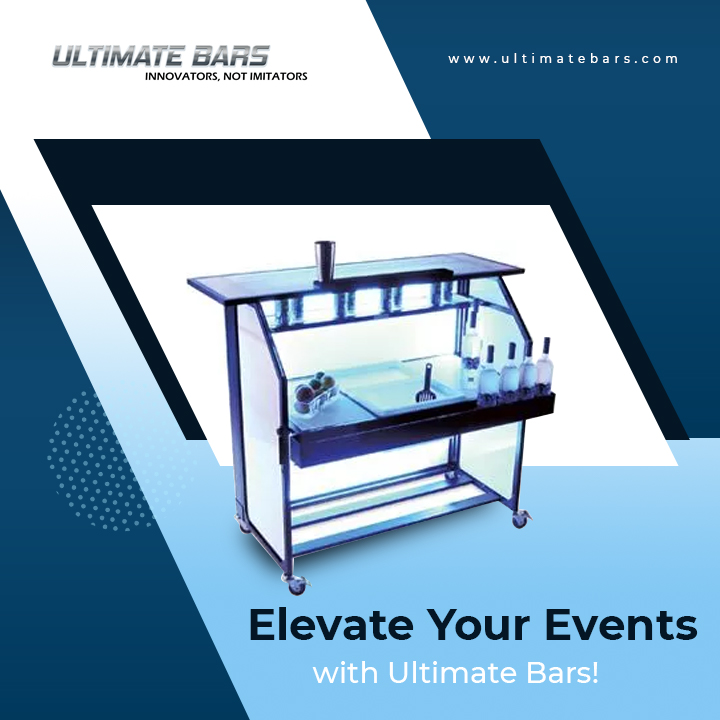 Transform your event with the sleek elegance of Ultimate Bars! Our portable bars are not just functional and efficient - they're also incredibly stylish. Perfect for event catering or mobile bartending. Visit ultimatebars.com today! 🥂 #UltimateBars #EventPlanning