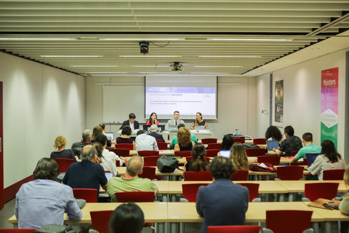 ICABarcelona's tweet photo. Conferència/Webinar del #8CongrésAdvocaciaBarcelona sobre “El procediment especial de microempreses”. Amb @PauBallve i Tomàs Nart, pres. i vicepres. Secció Dret Concursal ICAB, respectivament; Margarita Marquina, lletrada de l’Admin. de Justícia i Meritxell Campmany, advocada https://t.co/U9C4LqUuWq