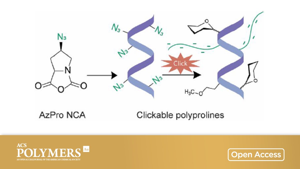 JOC_OL's tweet image. #Clickable #Polyprolines from Azido-proline N-Carboxyanhydride

By Jessica Kramer et al @UUtah @jesskramerutah 

🔓 Open access in ACS Polymers Au 👉 go.acs.org/5yq