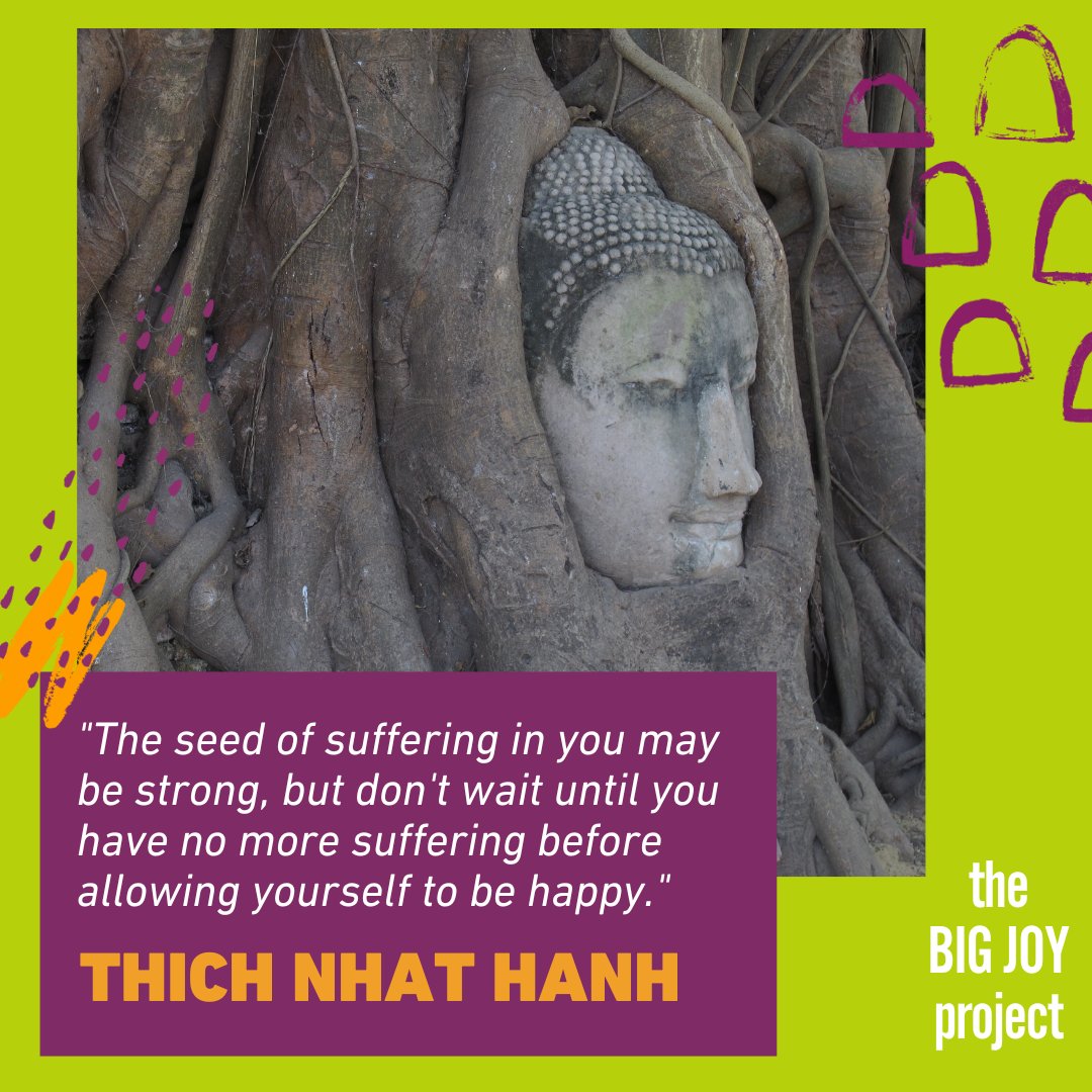 missionjoyfilm's tweet photo. "There is no way to happiness - happiness is the way." - Thich Nhat Hanh

Sign up free for The BIG JOY Project to find out which micro-act of JOY works for you! https://t.co/wCKD1sJeWX https://t.co/wczBVME2O7