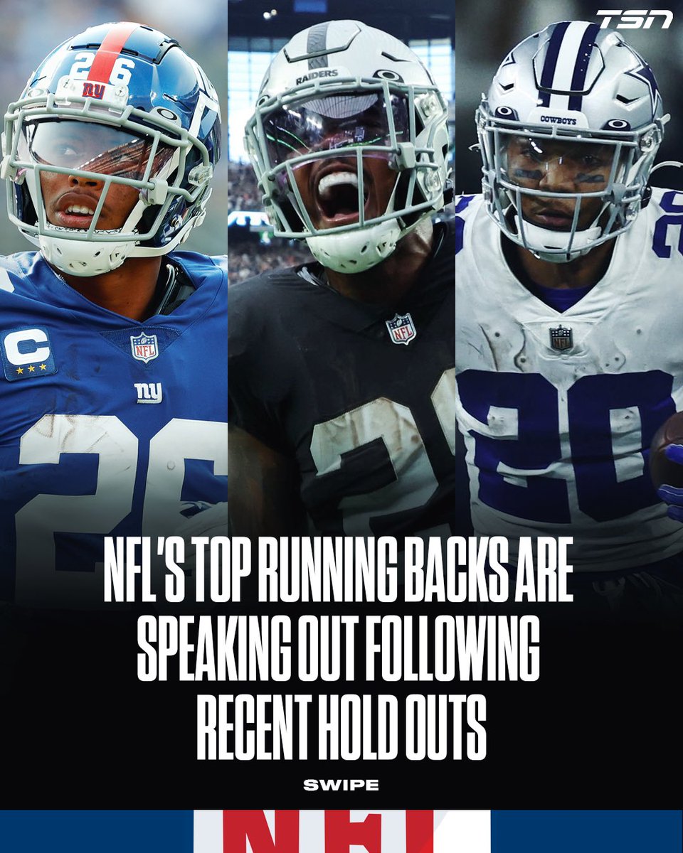 TSN on Twitter "NFL running backs react to recent holdouts."