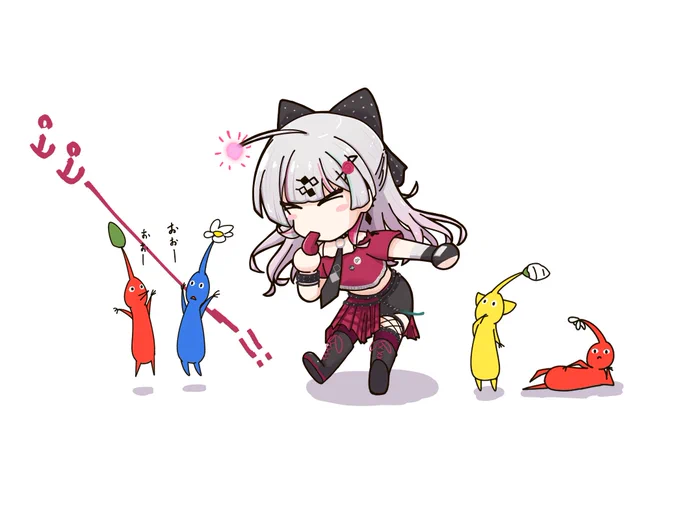 石神はきっとアホ毛でピクミンに指示出してる#流石神絵師 