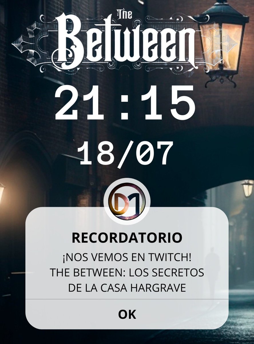 ¡¡Muy buenas tardes, gentecita bonita!! 🤗

‼️LONDRES NOS ESPERA‼️

Hoy, a las 🕘 21:15 3️⃣ sesión 🔝 de #TheBetween 'Los secretos de la casa Hargrave' 🖤 de @TheHillsPress 

¿Y quién nos acompaña? Pues un bonico 🥰 @shirowhasi90 que está coleccionando manos...

¡No os lo perdáis!