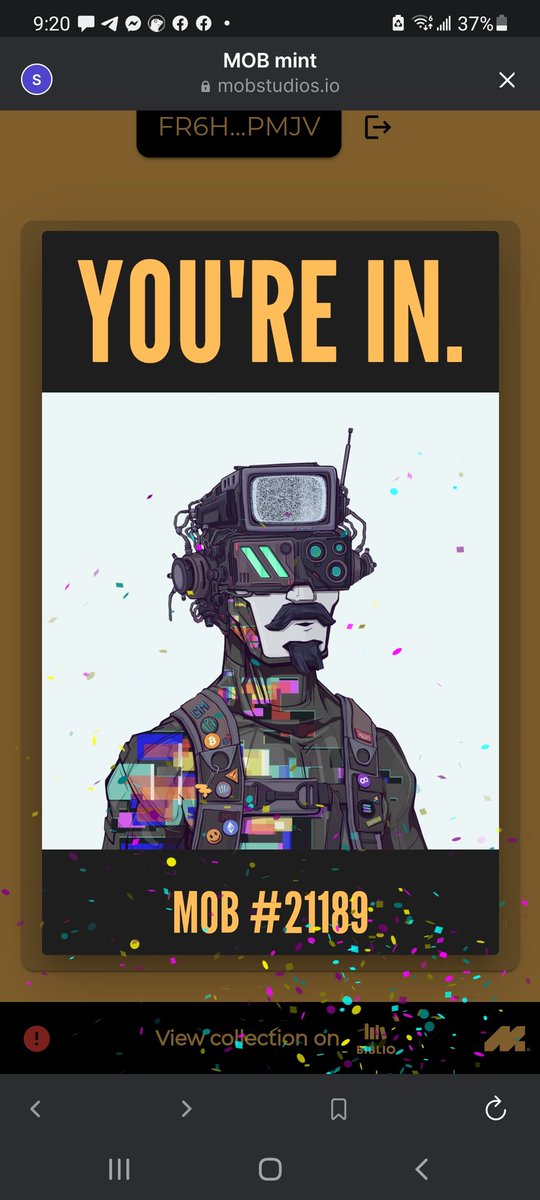 JayRusk's tweet photo. It's official, I'm now a Blockchain Miner

@mobstudios_ is currently minting on #Solana and the art and traits are 🔥🔥🔥

Thank you @Kenzo_4x @DesignicalArt and @Uzy1000x

Once you're in, you're in for life #Mob https://t.co/JsUpSVTiuD