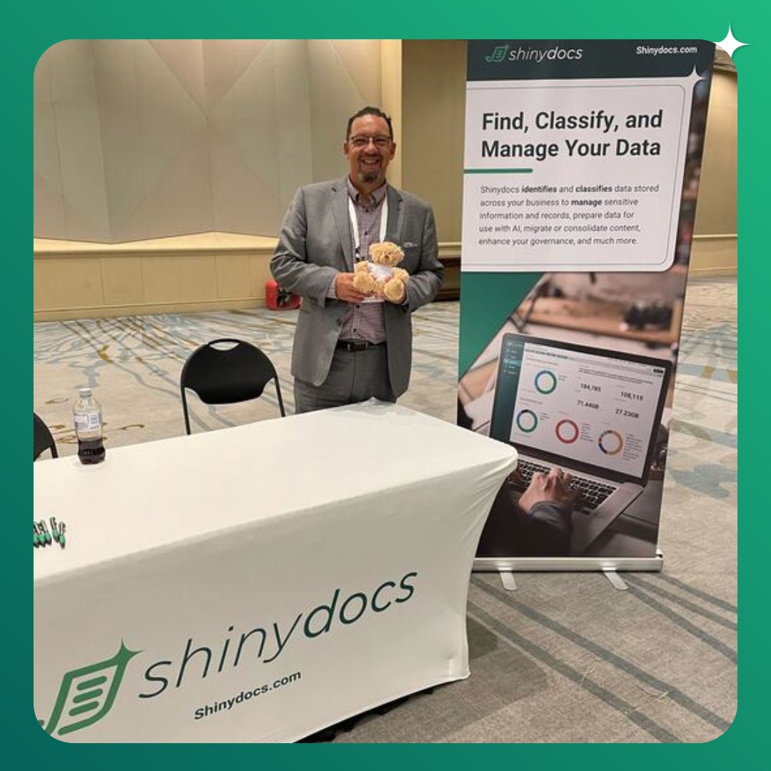 Shinydocs's tweet photo. It’s Day 2 at ARMA Canada! Exciting things are happening, and we're thrilled to be here.
Don't forget to drop by our booth and look for Shinybear! 🐻✨
#ACIC23 #ARMA #ARMAConference #Shinybear #Swag https://t.co/M4T4iYCrU6
