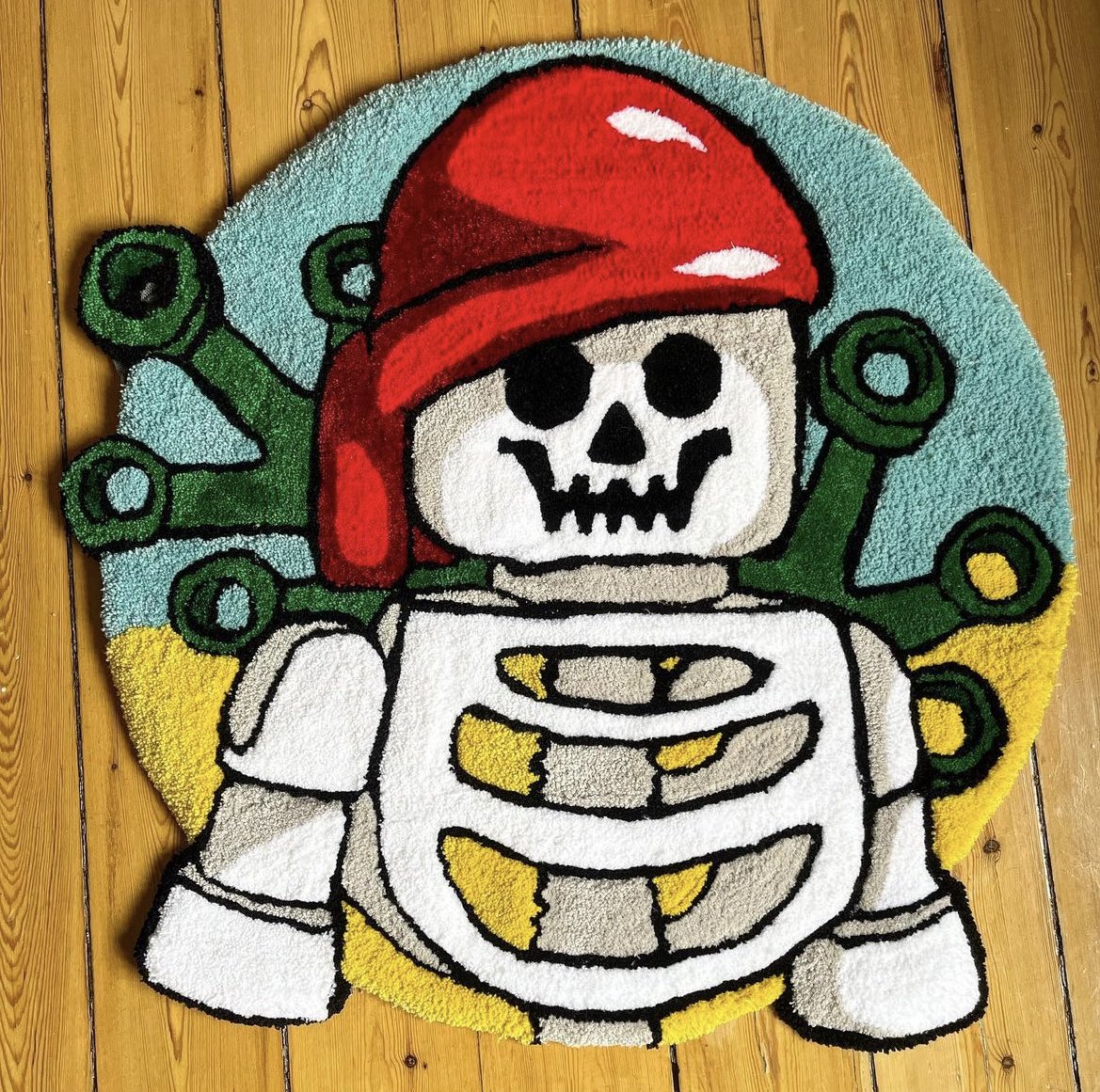 Came home to this awesome rug 😍 (<a href="/cheersforthe/">Cheers For The Invite</a>) ☠️ - Not for sale. #LEGO #AFOL