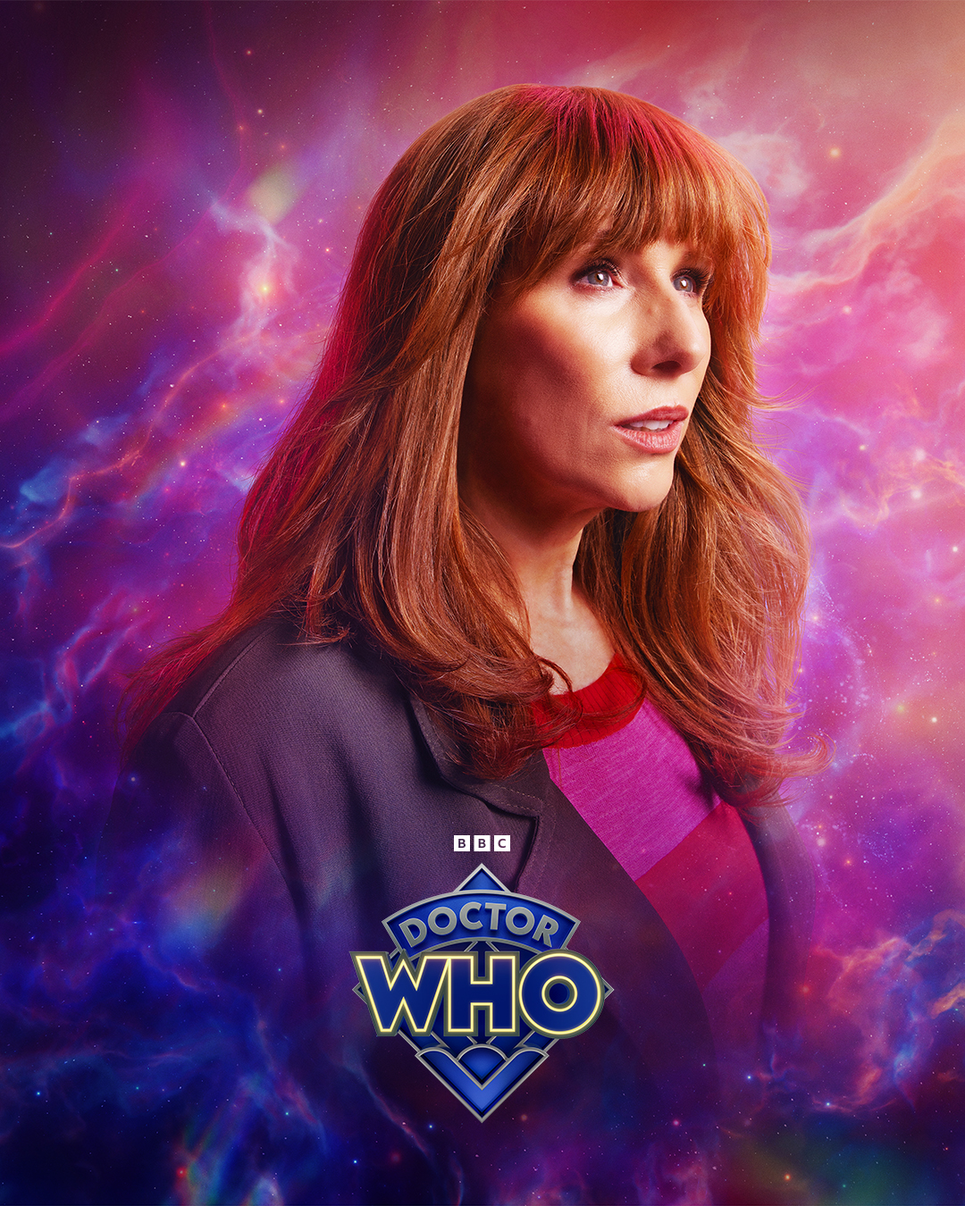 Character poster of Catherine Tate as Donna Noble in Doctor Who.