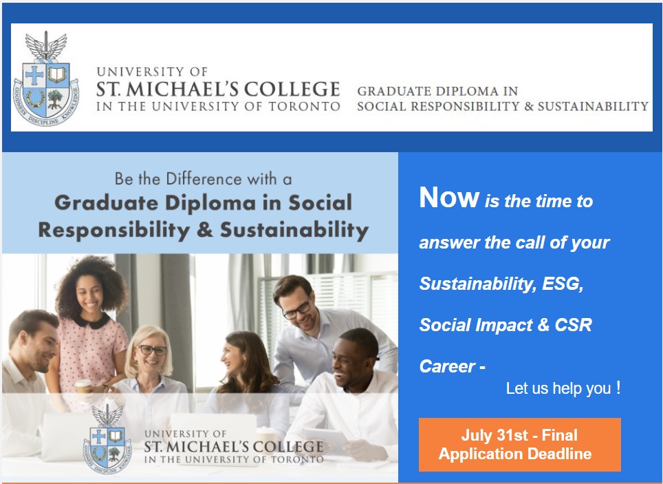 Whether you are transitioning your career, looking for a promotion or entering or re-entering the field of #Social #Responsibility, #Sustainability or #ESG; Time and Money can be barriers to further education. But it doesn't need to be....here's why.  conta.cc/3DCD43j
