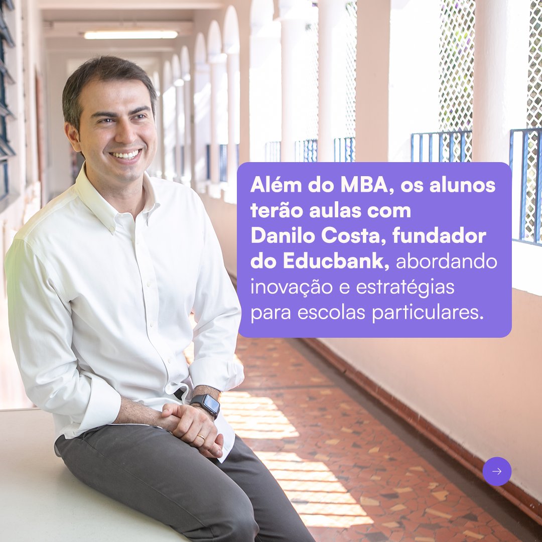 educbank's tweet photo. O Educbank e a @mbauspesalq se uniram em uma parceria inovadora! Agora, diretores de escolas parceiras podem concorrer a bolsas integrais de MBA em Gestão Escolar. https://t.co/LJx18ookRx