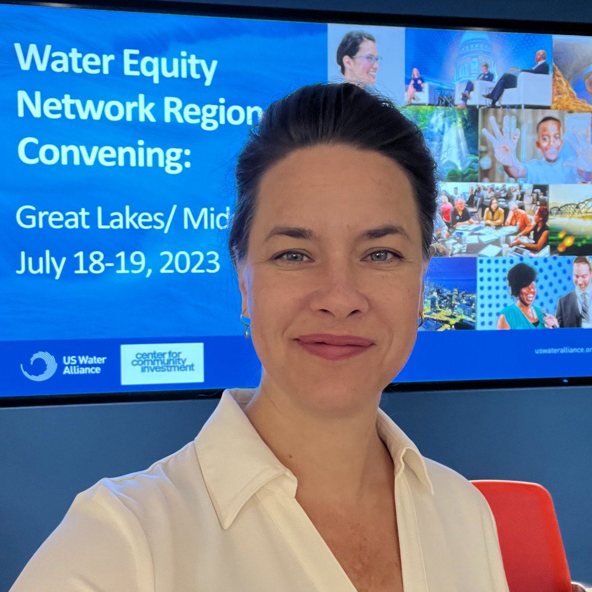 A4GL's tweet photo. Angela Larsen, Director of Planning, is at the Water Equity Network Regional Convening today and tomorrow. She is excited to learn more about how we can work together to ensure that all communities have equitable access to clean water. #WaterEquity  #A4GL @USWaterAlliance https://t.co/yNknm6EkOi