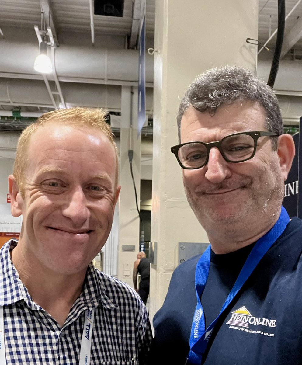 jbwoodmansee's tweet photo. It's been a jam-packed conference, but finally got that #selfiewithsteve as things wrap @heinonline! ๐๐คฉ๐คณ #aall23 #boston #hesbeeneverywhereman https://t.co/TIZw2onqKZ