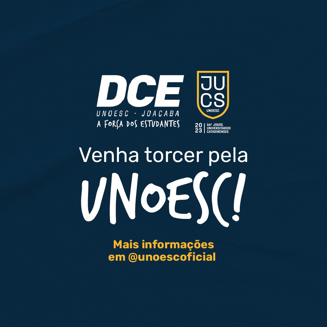 dce_unoesc's tweet photo. SEMANA DE JUCS! 🤾‍♂️🏀⚽️🏐

Nessa semana ocorrem os Jogos Universitários Catarinenses, vamos para o ginásio torcer pelas equipes da UNOESC!

#dceunoesc #jucs2023 https://t.co/NT9coVn7m7