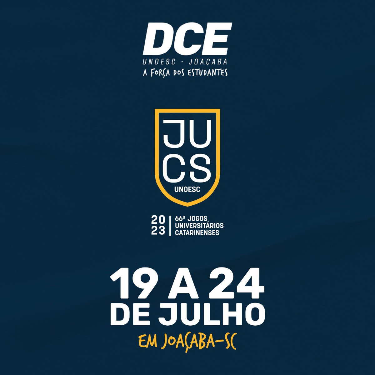 dce_unoesc's tweet photo. SEMANA DE JUCS! 🤾‍♂️🏀⚽️🏐

Nessa semana ocorrem os Jogos Universitários Catarinenses, vamos para o ginásio torcer pelas equipes da UNOESC!

#dceunoesc #jucs2023 https://t.co/NT9coVn7m7
